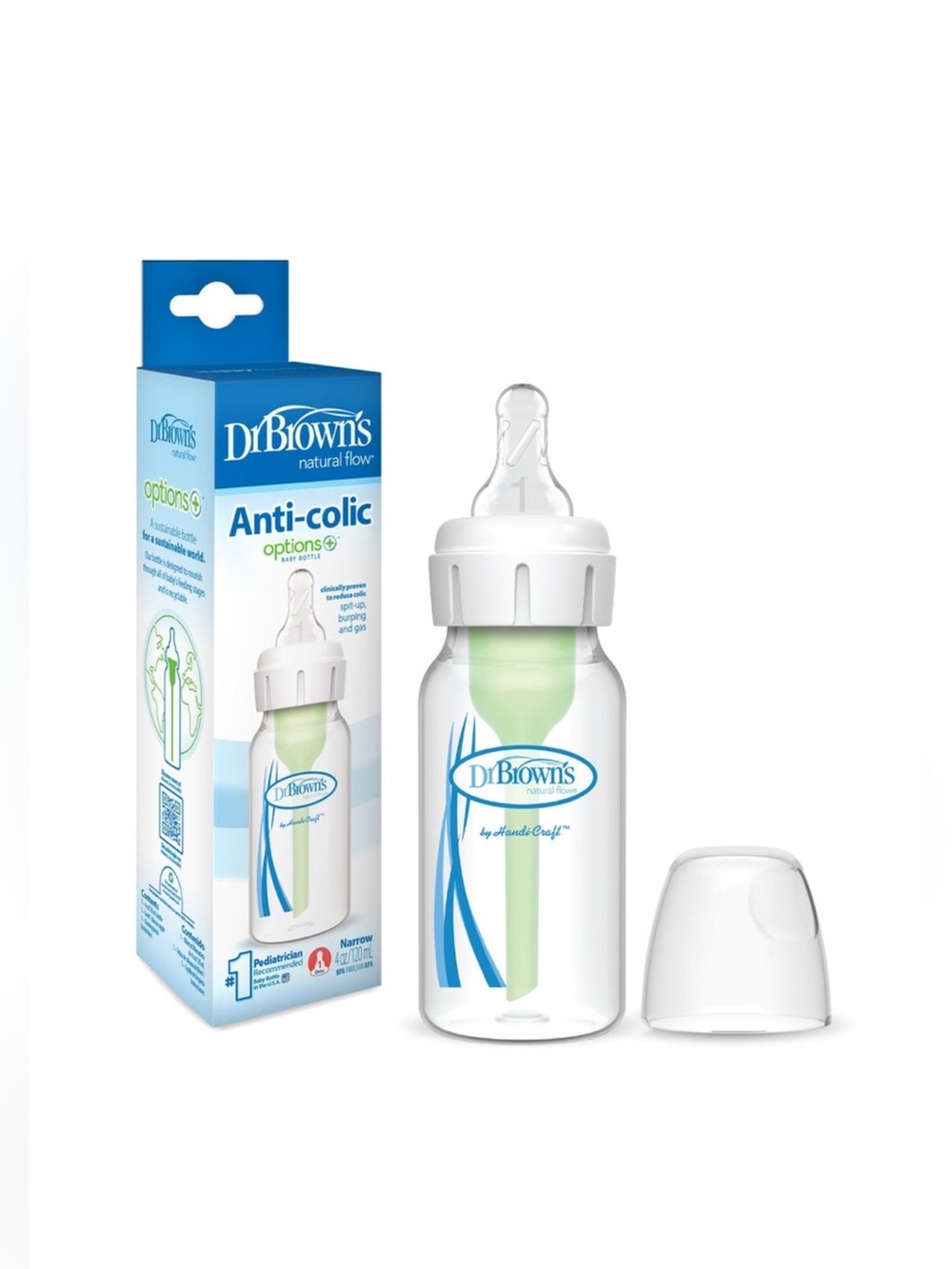 Dr Brown's Dr Brown Options+ Anti-Colic Baby Bottle Narrow 4oz 120ml X 4 BNIB